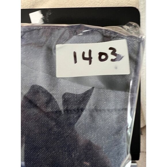 Dockers Womens Blue Linen-Blend Cropped Pants Size 8P Petite lagenlook beachy - Picture 13 of 13